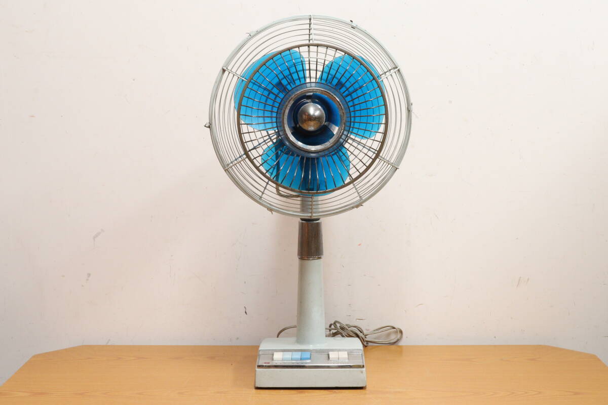 M 昭和レトロ NATIONAL ELECTRIC FAN ナショナル 扇風機 F-30QEの画像2