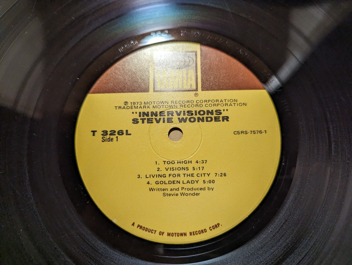 USオリジナル盤/Stevie Wonder/Innervisions/KENDUN刻印あり/'73 Tamla/スティービー・ワンダー/US ORIGINAL_画像5
