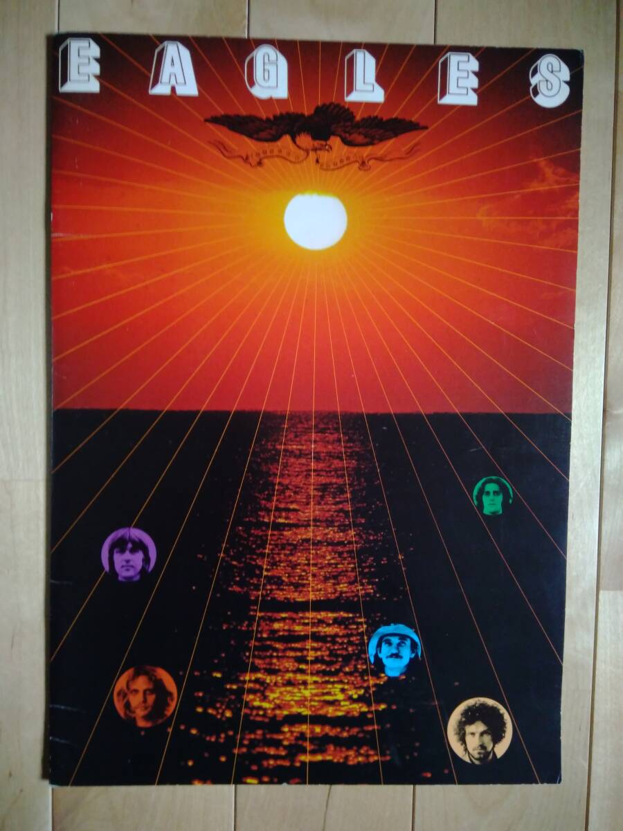 1976年 イーグルス ツアーパンフレット ポスター チケット半券 付きの画像1