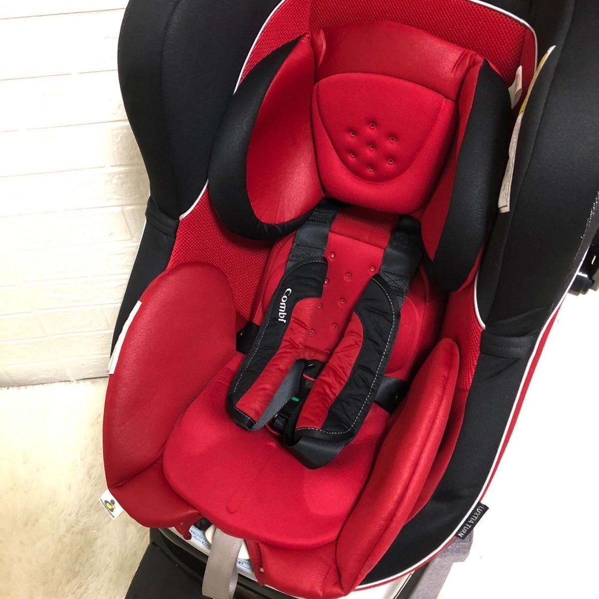 [ ultimate beautiful goods ] newborn baby ok! combination child seat laktia Turn red 