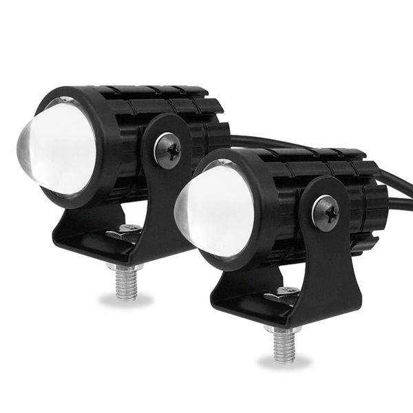 バイク用 ヘッドライト LEDプロジェクター レンズ ２色切替え ホワイト/イエロー 補助照明 プロジェクターランプ フォグ スイッチ付 CBD08の画像4