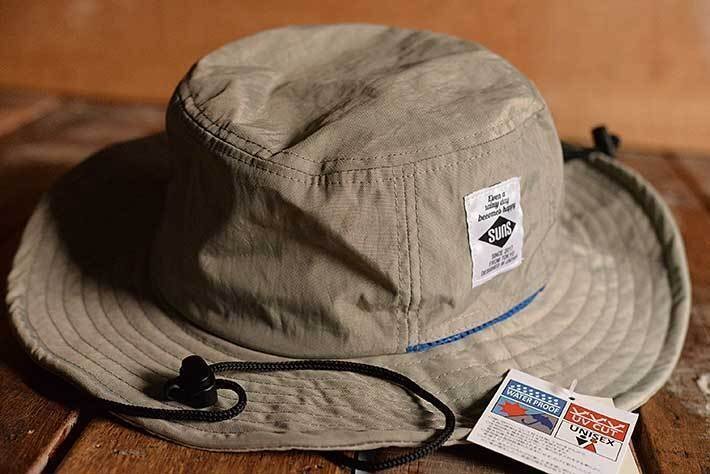 撥水 UV アドベンチャーハット サファリ ハット 帽子 メンズ レディース 夏フェス 釣り 登山 キャンプ H-051 グレー 新品 1円 スタートの画像2