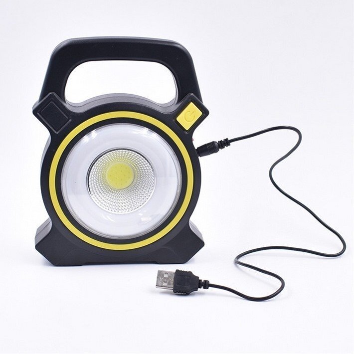 投光器 COBライト LED ワークライト USB充電 ソーラー ポータブル ハイビーム ロービーム 7992559 ブラック/グレー 新品 1円 スタートの画像4