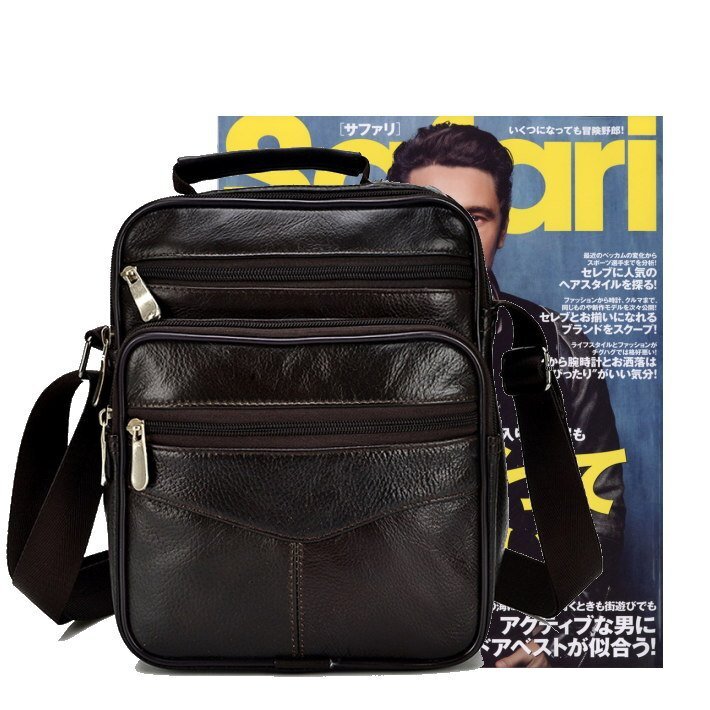 2WAY сумка на плечо мужской натуральная кожа сумка на плечо сумка портфель 2WAY 7992947 темно-коричневый новый товар 1 иен старт 