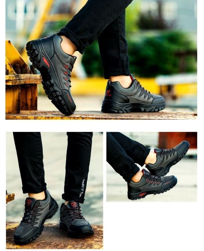 [ на улице оптимальный ] треккинг обувь для скалолазания спортивные туфли мужской обувь . скользить кемпинг 7988325 серый [40] 25.0cm новый товар 