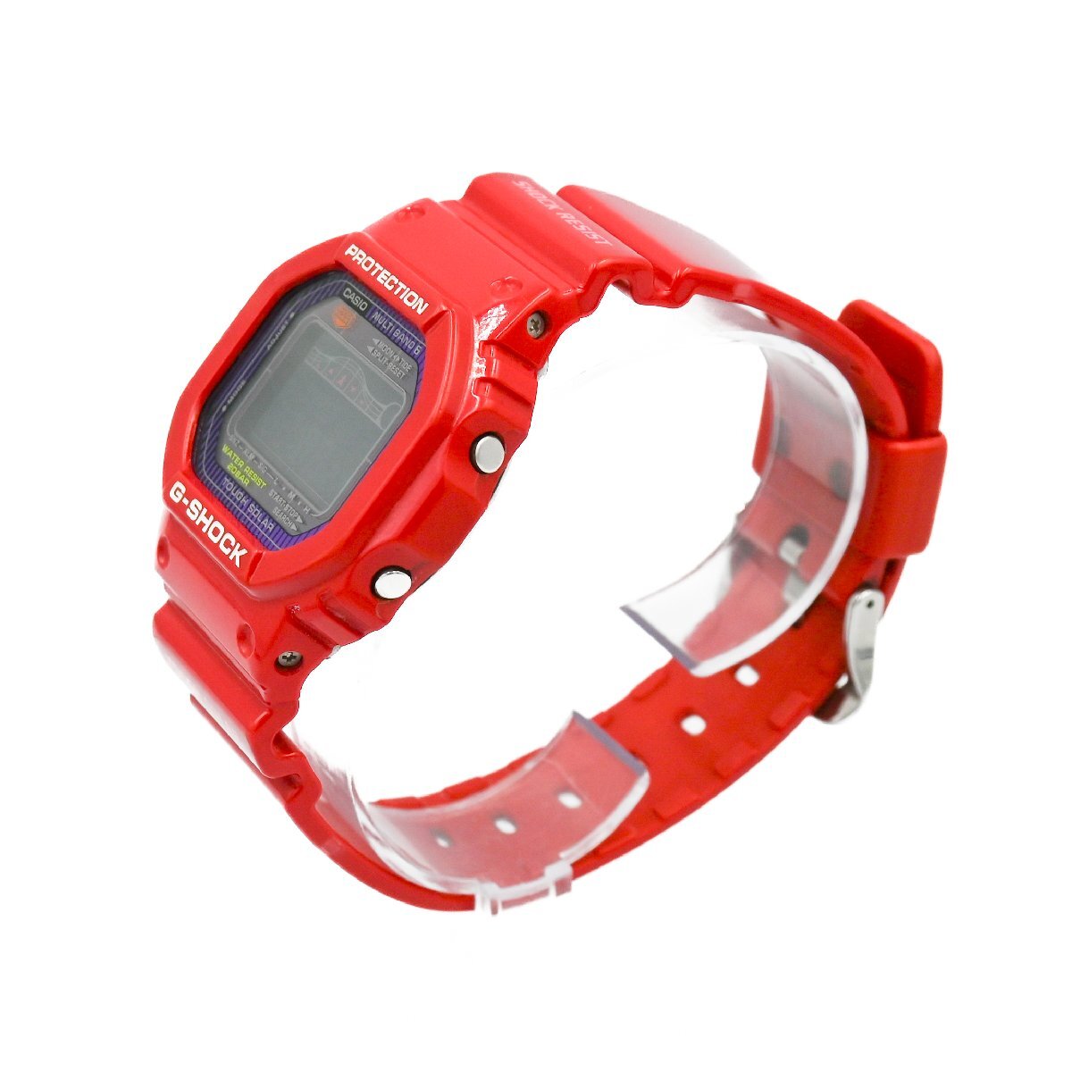 1円 稼働 美品 CASIO カシオ G-SHOCK Gショック GWX-5600C G-LIDE Gライド タフソーラー レッド QZ クオーツ SSB 腕時計 239920240326の画像2