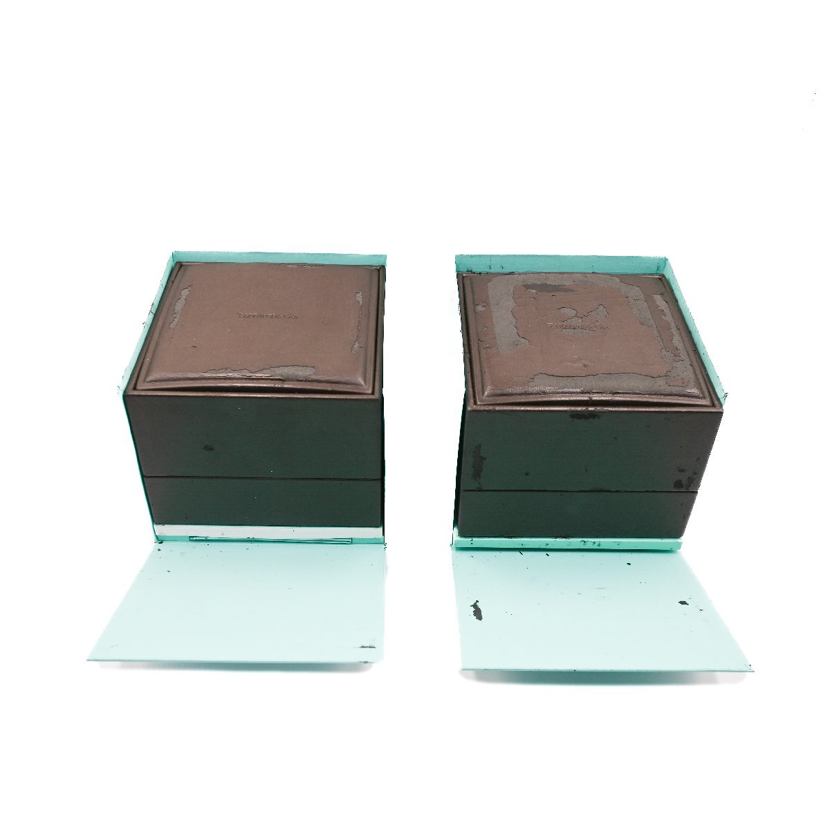 1円 TIFFANY&CO. CASE ティファニー ケース 時計用 空箱 BOX まとめ ４点セット ウォッチケース WATCHCASE 大量 山売り 325520240416の画像6