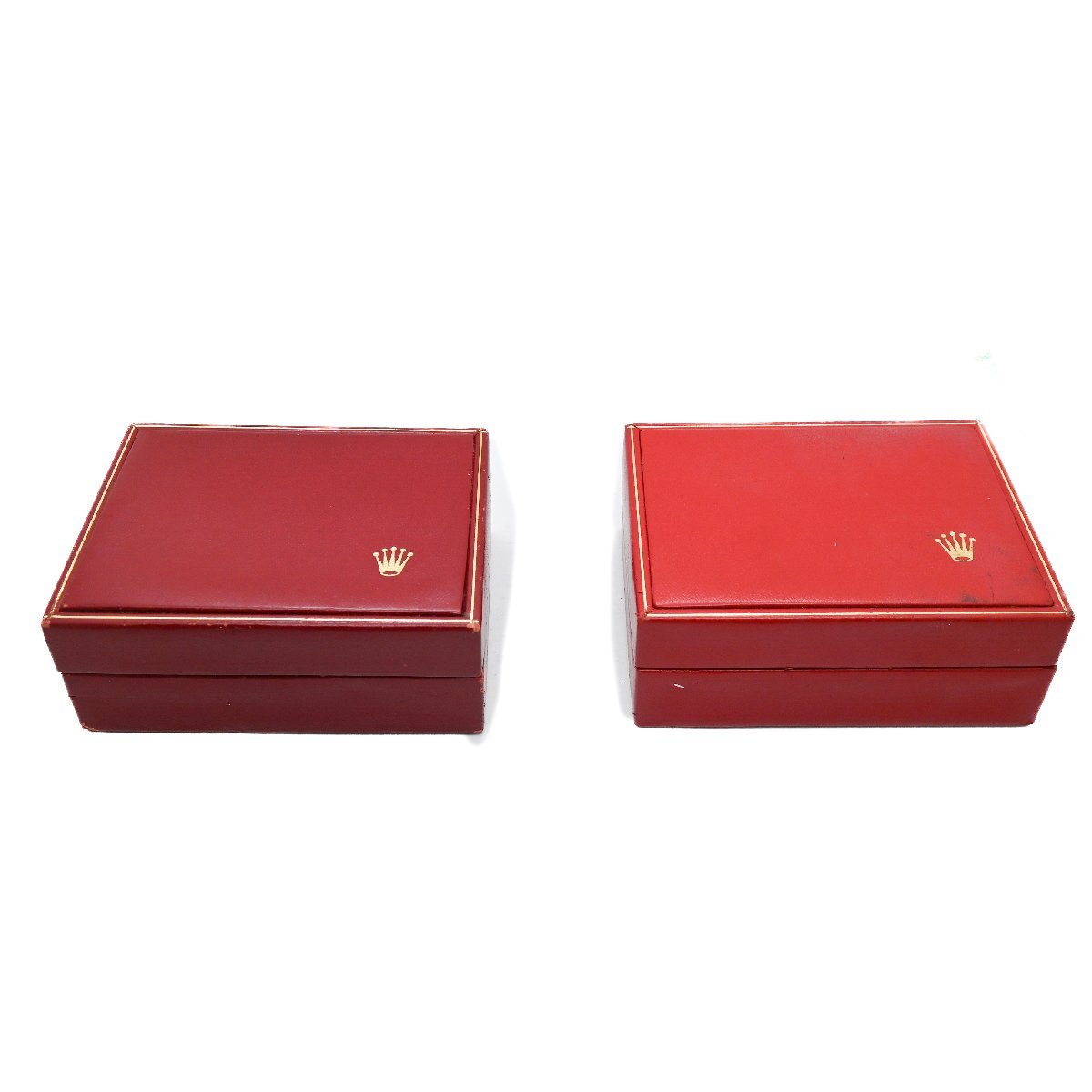 1円 ROLEX CASE ロレックスケース まとめ２点セット 時計用 空箱 BOX S 内箱 赤 レッド 14.00.02 ヴィンテージ ケース 326820240423_画像1