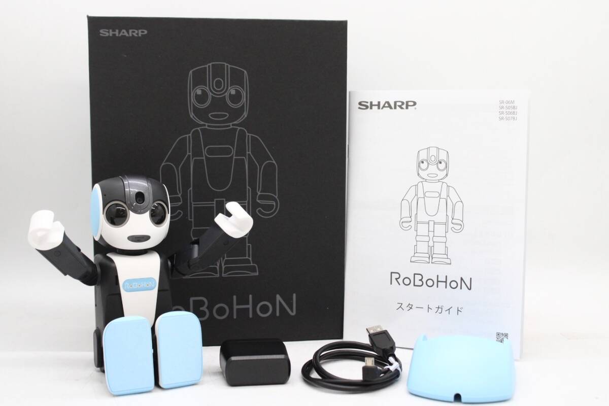 【24年購入品】シャープ ロボホン SR-06M-A ブルー 美品 モバイル型 ロボット ホビー SHARP RoBoHon ITI92FZL24T2-YR-Z50-byebyeの画像1