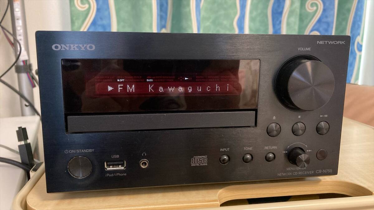 ONKYO CR-N755 (B) ブラック(中古、現状渡し)_NET(ラジコ)動作OK