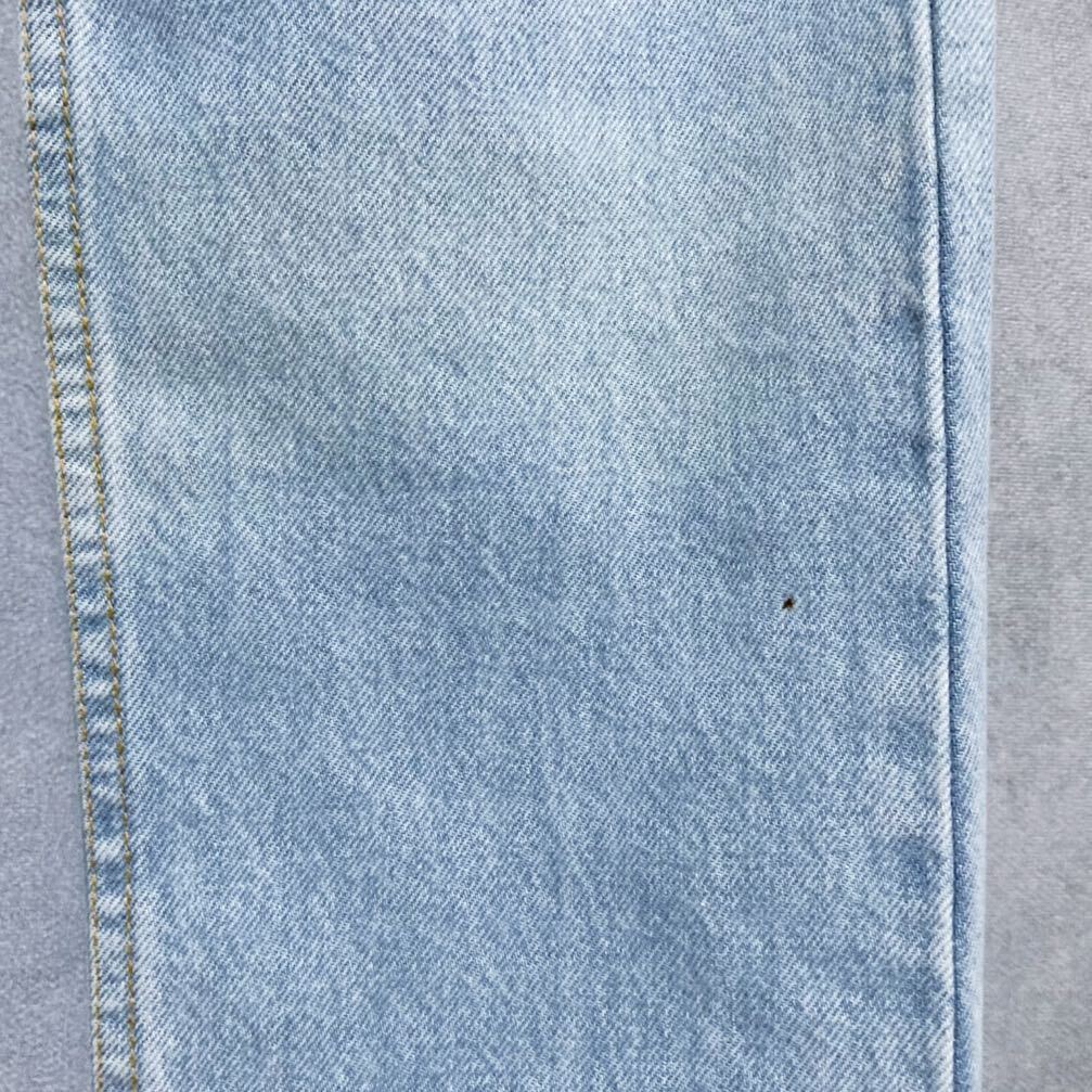 chunijia производства DRIES VAN NOTEN Dries Van Noten тонкий распорка ice blue Denim брюки джинсы size.W30 мужской кожа patch 