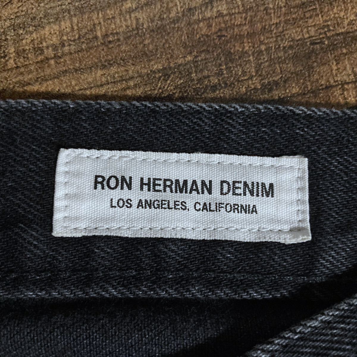 Ron Herman Denim ロンハーマンデニム STANDARD FIT 赤耳 セルヴィッジ ブラック デニムパンツ size.W30 ブラック Made in USA_画像7