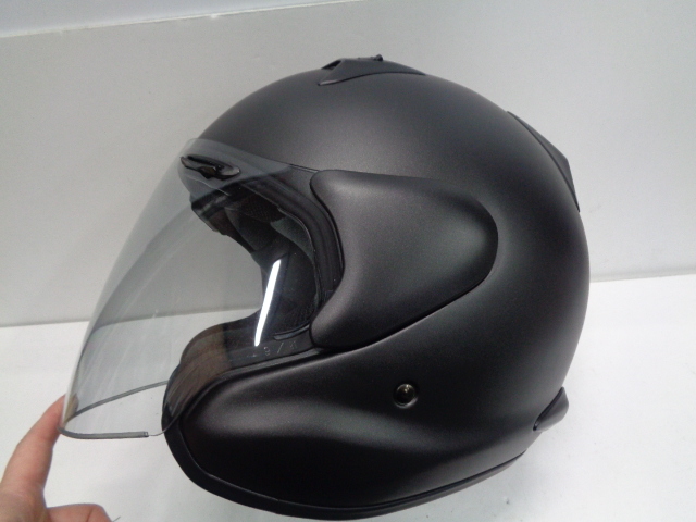 Lサイズ★Arai アライ MZ-F ジェットヘルメット フラットブラック★_画像3