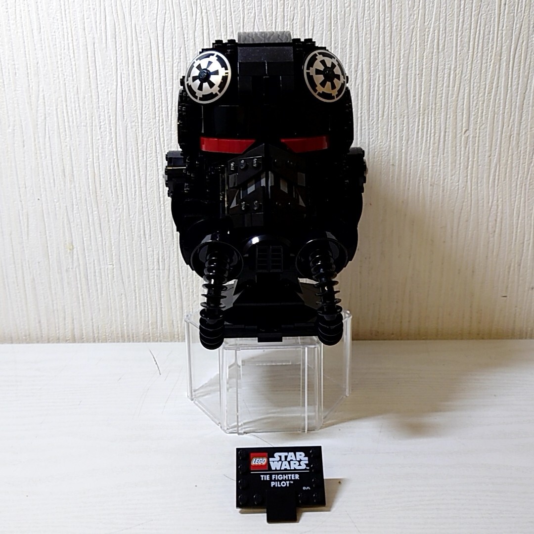 ルル36【80】1円～ LEGO レゴ STAR WARS スター・ウォーズ 75274 タイ・ファイター パイロットのヘルメット 完成品の画像1