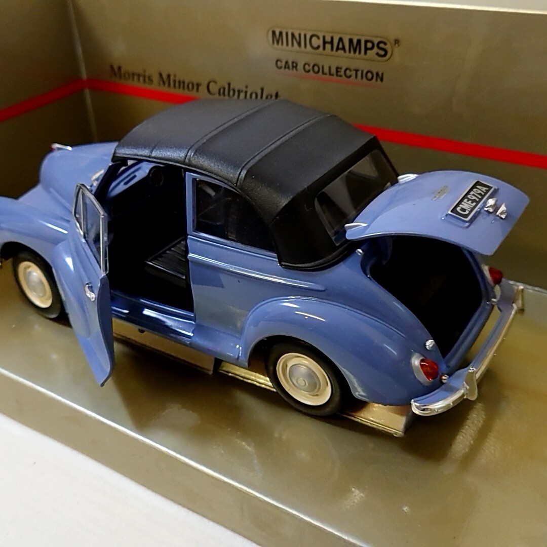 ケ23【80】1円～ ミニチャンプス MINICHAMPS 1/18 ミニカー モリスマイナー カブリオレ Morris Minor Cabrioletの画像5