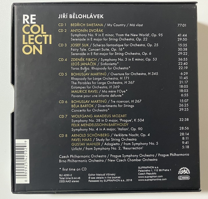 ●『リコレクション～スプラフォン録音集』(8CD)：イルジー・ビエロフラーヴェク(指揮)_画像2