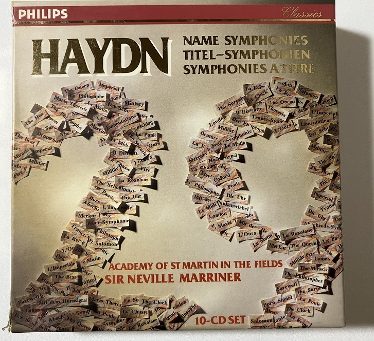 ●[状態悪いです]ハイドン 29の表題付き交響曲集：アカデミー室内管／ネヴィル・マリナー(指揮)(10CD)の画像1