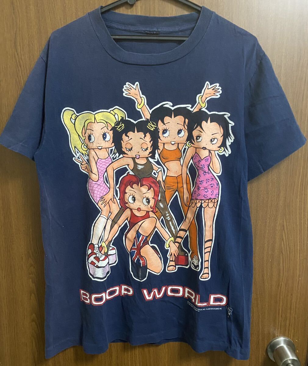 レア 90s SPICE GIRLS × BETTY BOOP ビンテージ Tシャツ GIRL POWER raptees vintage/ madonna britney spears tlc beyonce janet jackson_画像1