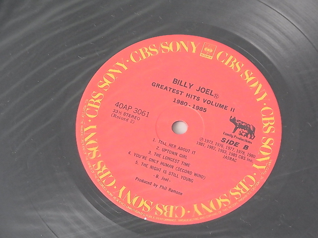 Billy Joel(ビリー・ジョエル)「Greatest Hits Vol.1 & Vol.2」LP 洋楽ポップス_画像6