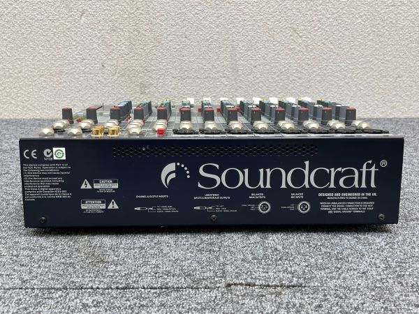 ④ Soundcraft サウンドクラフト アナログミキサー 12ch EFX8 音響機器 音楽機材 音出し確認済み 現状品 D07の画像7