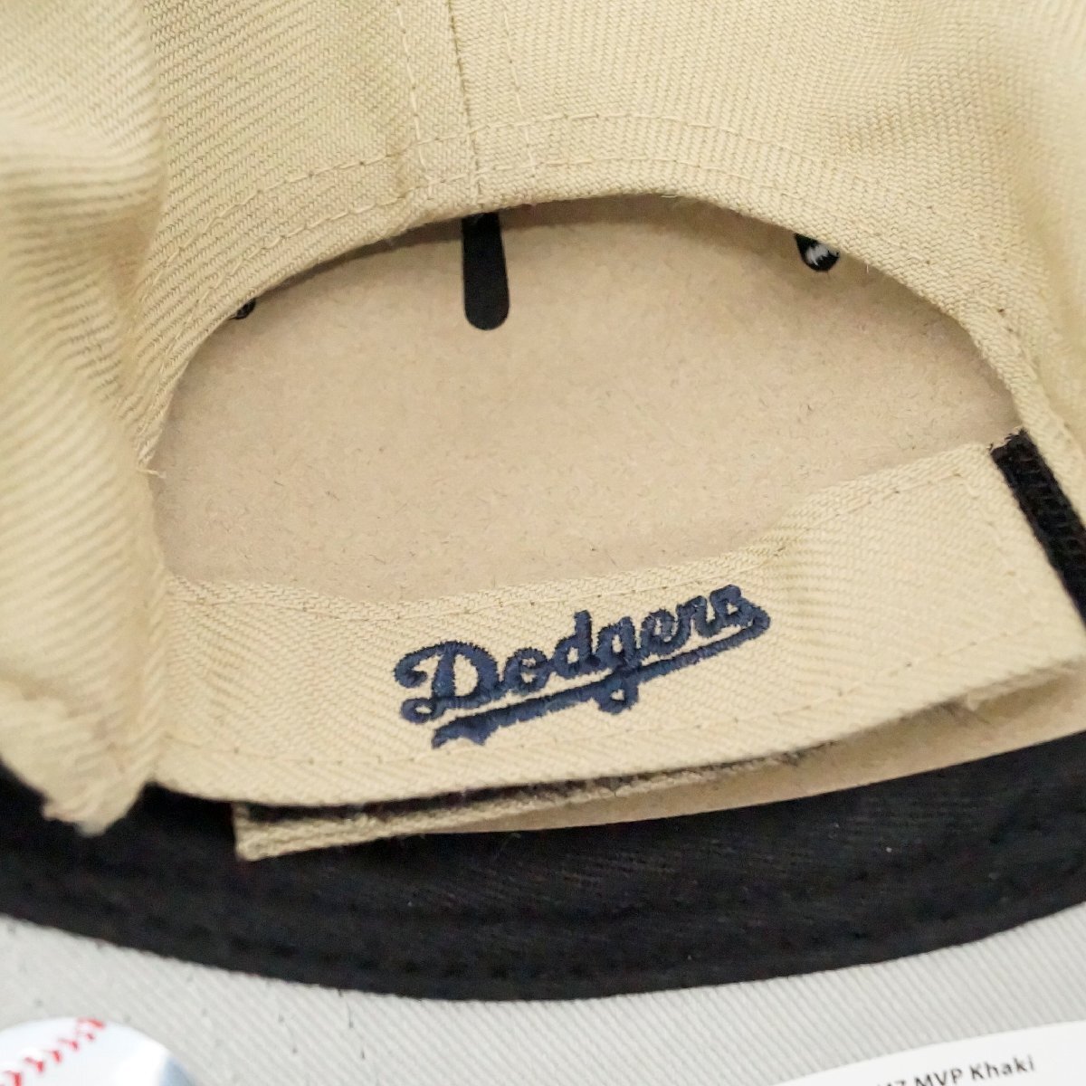 未使用 Dodgers 47 MVP khaki キャップ ドジャース 大人フリーサイズ 55㎝～61㎝ カーキ ベージュ系_画像5