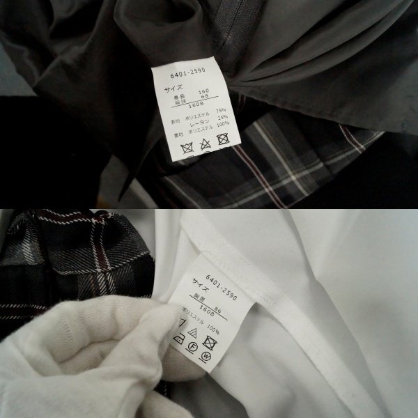 未使用 タグ付き CUTIE RIBBON フォーマル 160サイズ セットアップ ネクタイ ジャケット プリーツスカート 卒業式 セレモニー 長期保管品_画像9