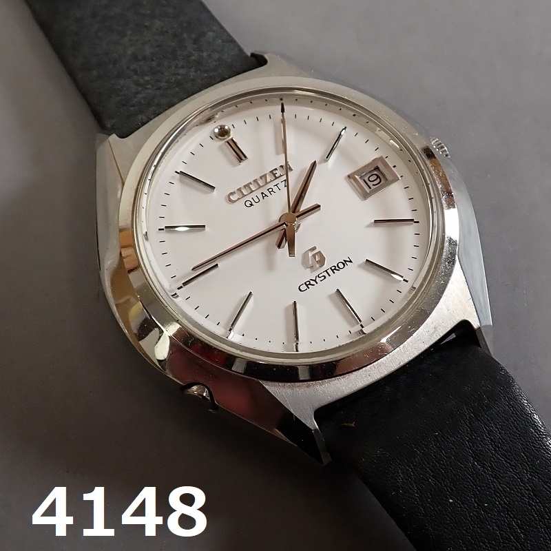 AC-4148*[ clock shop adjustment goods ] unused dead stock Citizen Chris to long quarts men's watch stem OK calendar OK