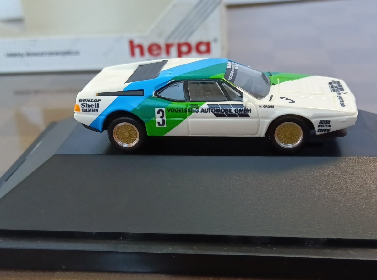 Herpa 1/87 BMW M1 Gruppe B (E26) 1983 ~VOGELSANG AUTOMOBIL GMBH~ #3