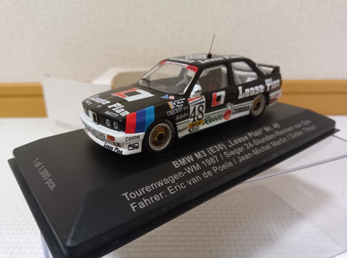 IXO 1/43 BMW M3（E30) WTTC 1987 Spa 24-hrs race Winner #48 HEKORSA特注の画像7