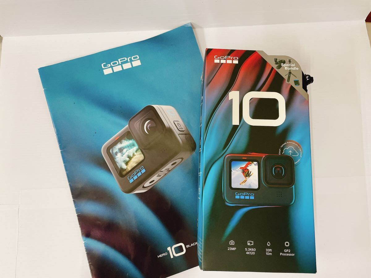 【43349.0411】◇美品◇保管品◇動作未確認　GoPro　HERO 10 BLACK　CHDRB-101-FW　限定バンドル　5.3K　ゴープロ　付属品あり