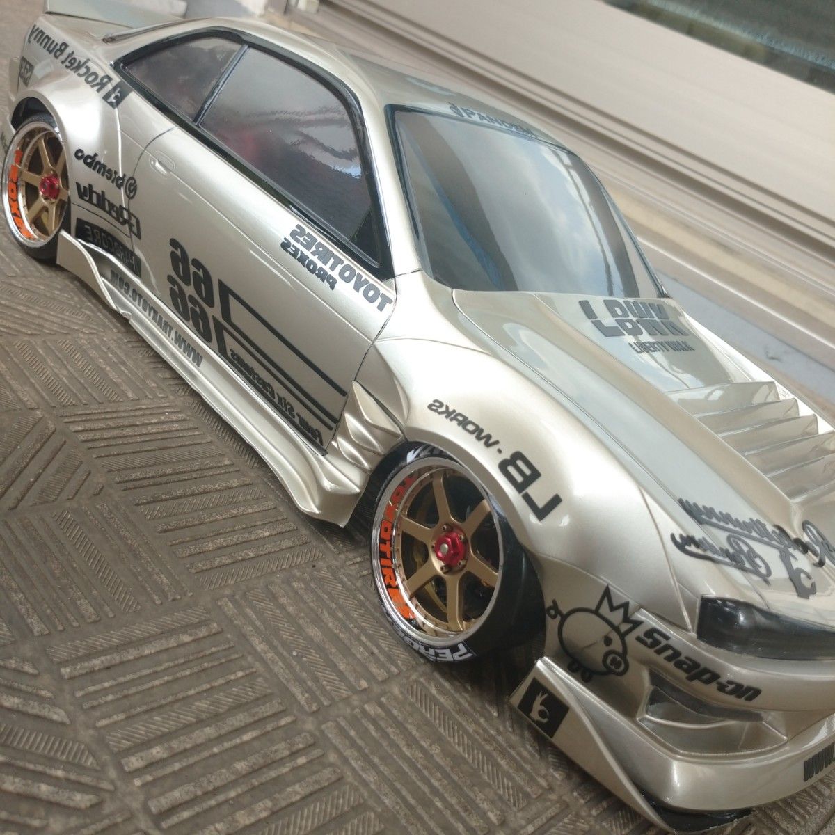 Rocket Bunny 6666 1/10ラジコン ラジドリボディ用 色指定可 カッティングステッカー YD-2 RDX  