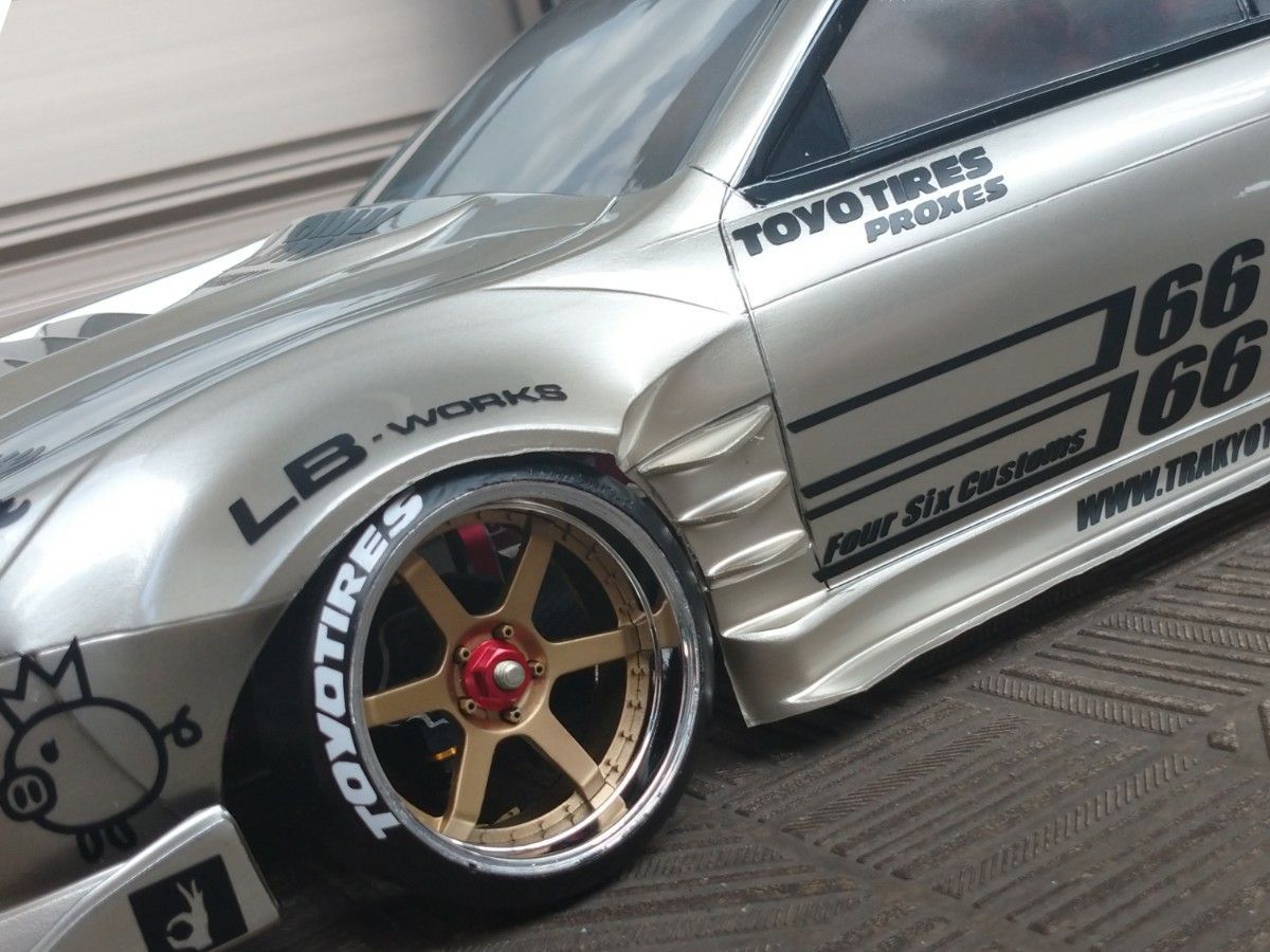 Rocket Bunny 6666 1/10ラジコン ラジドリボディ用 色指定可 カッティングステッカー YD-2 RDX  