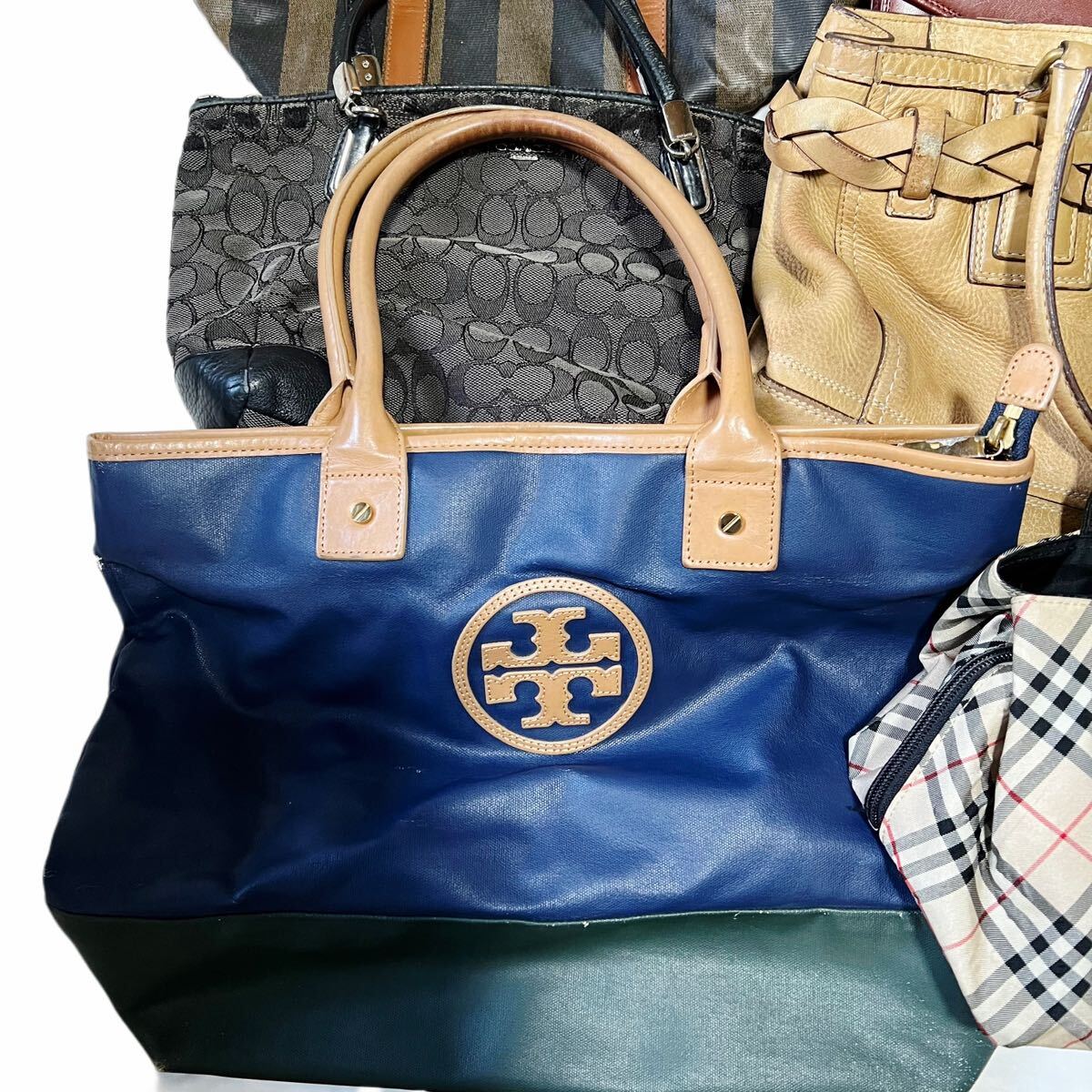 1円スタート Burberry バーバリー/トリーバーチ/マイケルコース/カルティエ/コーチ等 ブランド バッグ 大量 まとめ売り セット売りの画像3