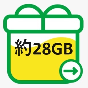 mineo マイネオ パケットギフト 約28GB 送料無料 クーポンをお持ちの方におすすめです！の画像1