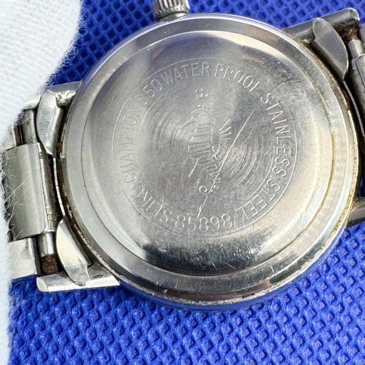 セイコー 腕時計 チャンピオン タツノオトシゴ ステンレス シルバー 85898 SEIKO 手巻き ヴィンテージ 時計の画像7