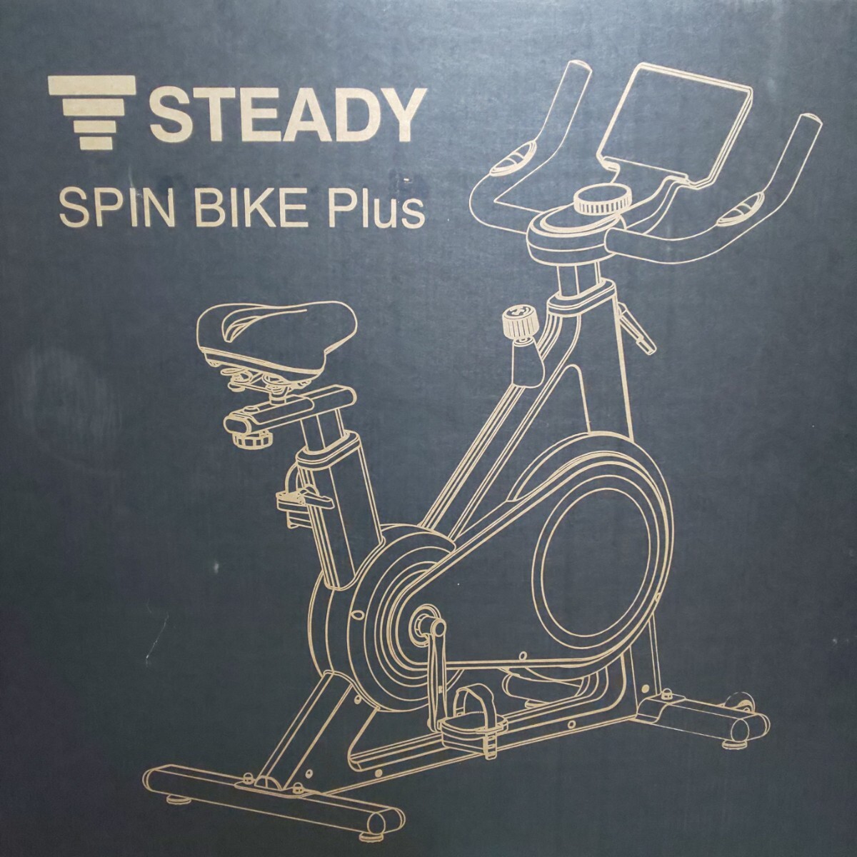 STEADY スピンバイクPlus【Bluetooth接続/連続120分/静音/マグネット負荷】ST145-B エアロバイク フィットネスバイク サイクリングマシンの画像1