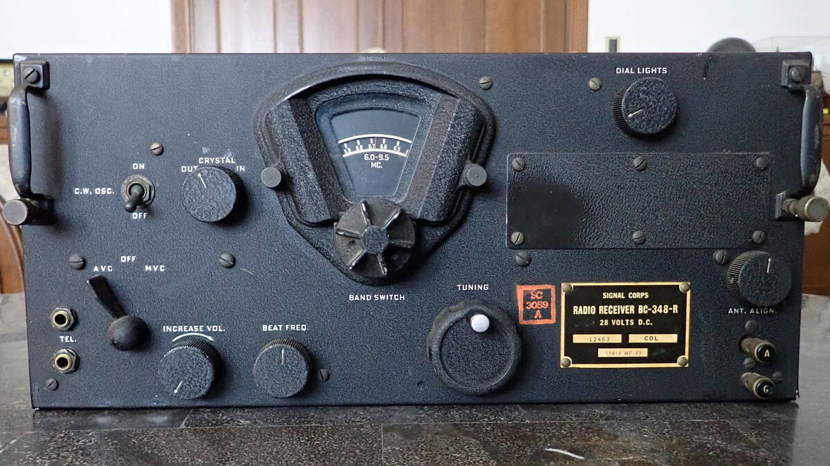 【SIGNAL CORPS】RADIO RECEIVER BC-348-R ジャンク品の画像1