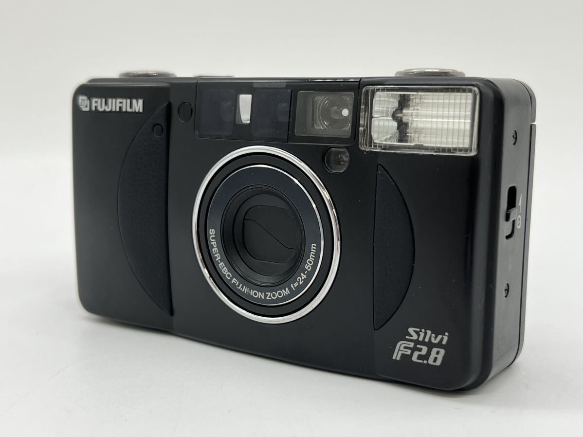 【 FUJIFILM Silvi F2.8 SUPER-EBC FUJINON ZOOM f 24-50mm カメラ 】 フジフィルム コンパクト フィルムカメラ フィルム ブラックの画像5