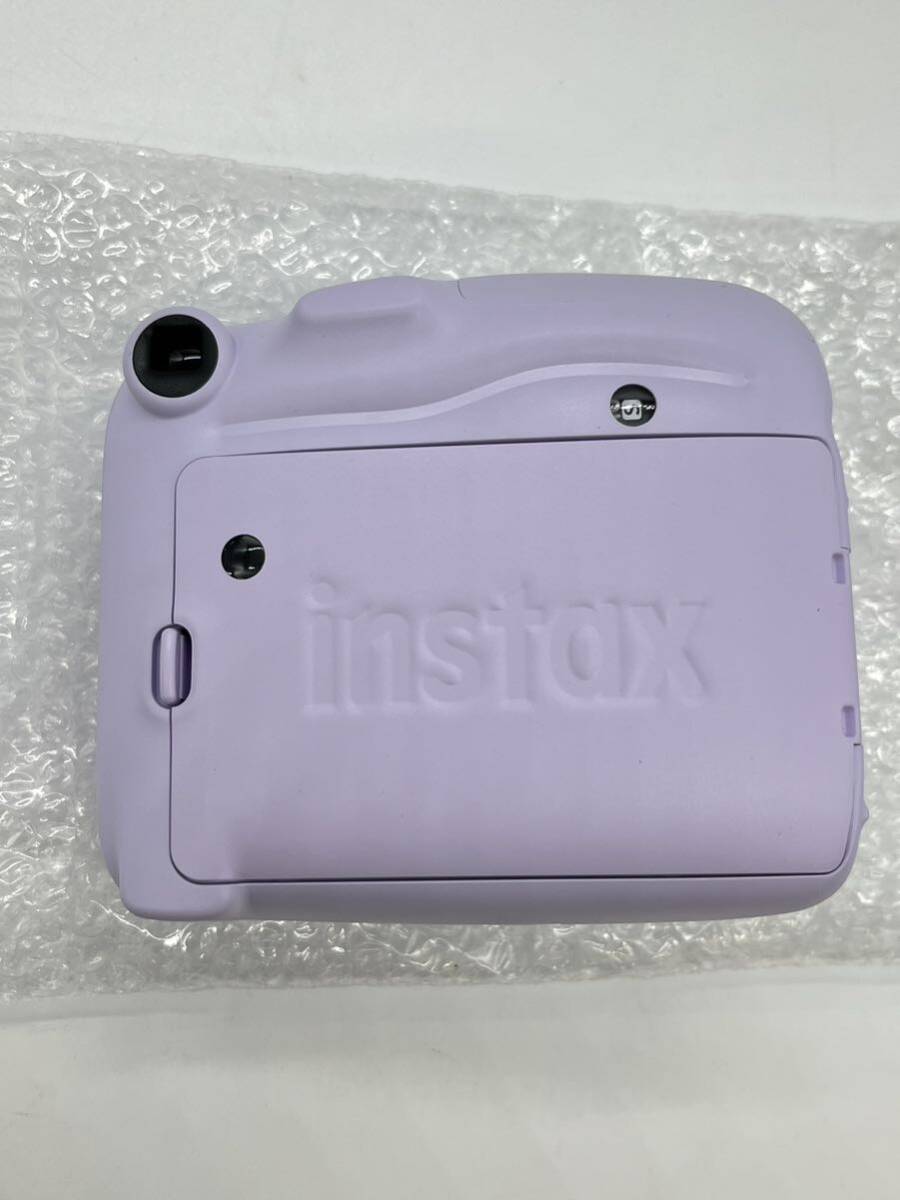  unused [ FUJIFILM instax mini 11 lilac purple with cover ] Fuji Film instant camera Cheki turtle line Stax 