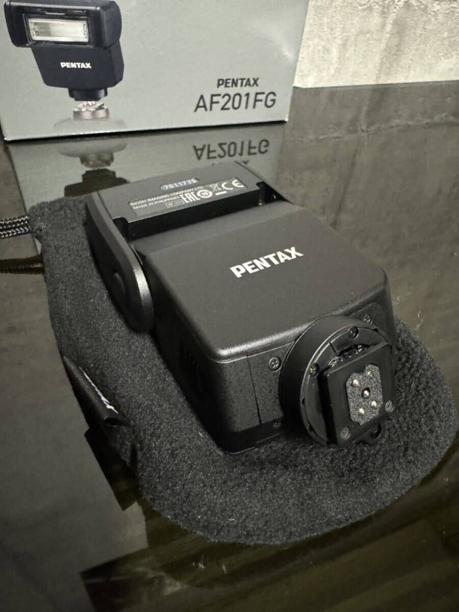 中古美品 試写のみ PENTAX オートフラッシュ AF201FG ペンタックス　リコーGRⅢ GRⅢxにも