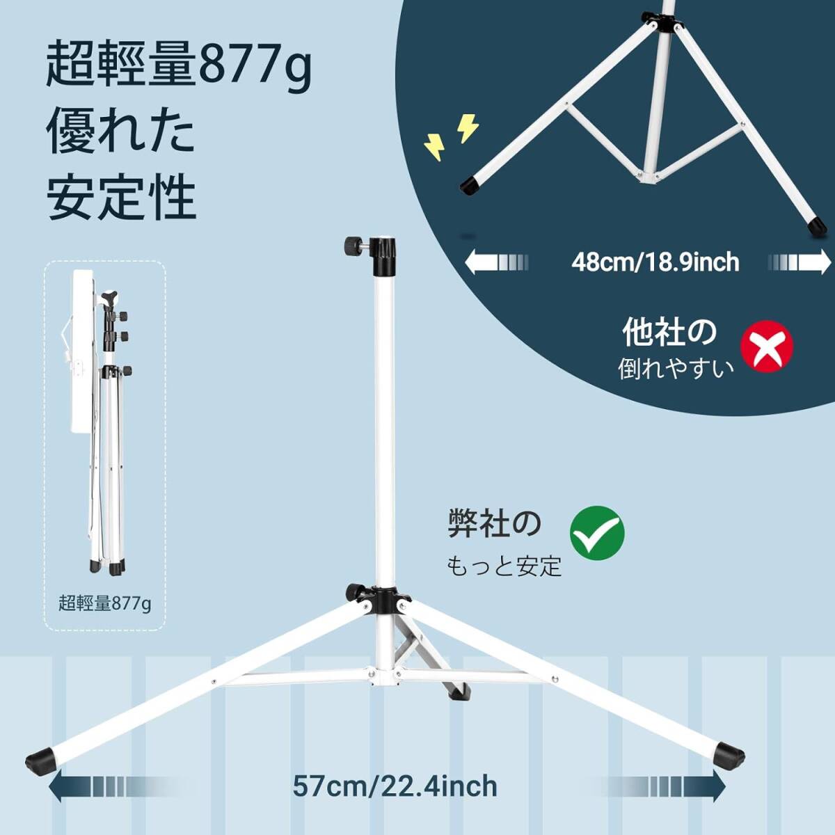 CAHAYA【最新卓上版】楽譜クリップ付き 譜面台 折りたたみ式 2年 2つの功能 読書台 卓上 筆記台 楽譜たて 楽譜スタンド_画像6