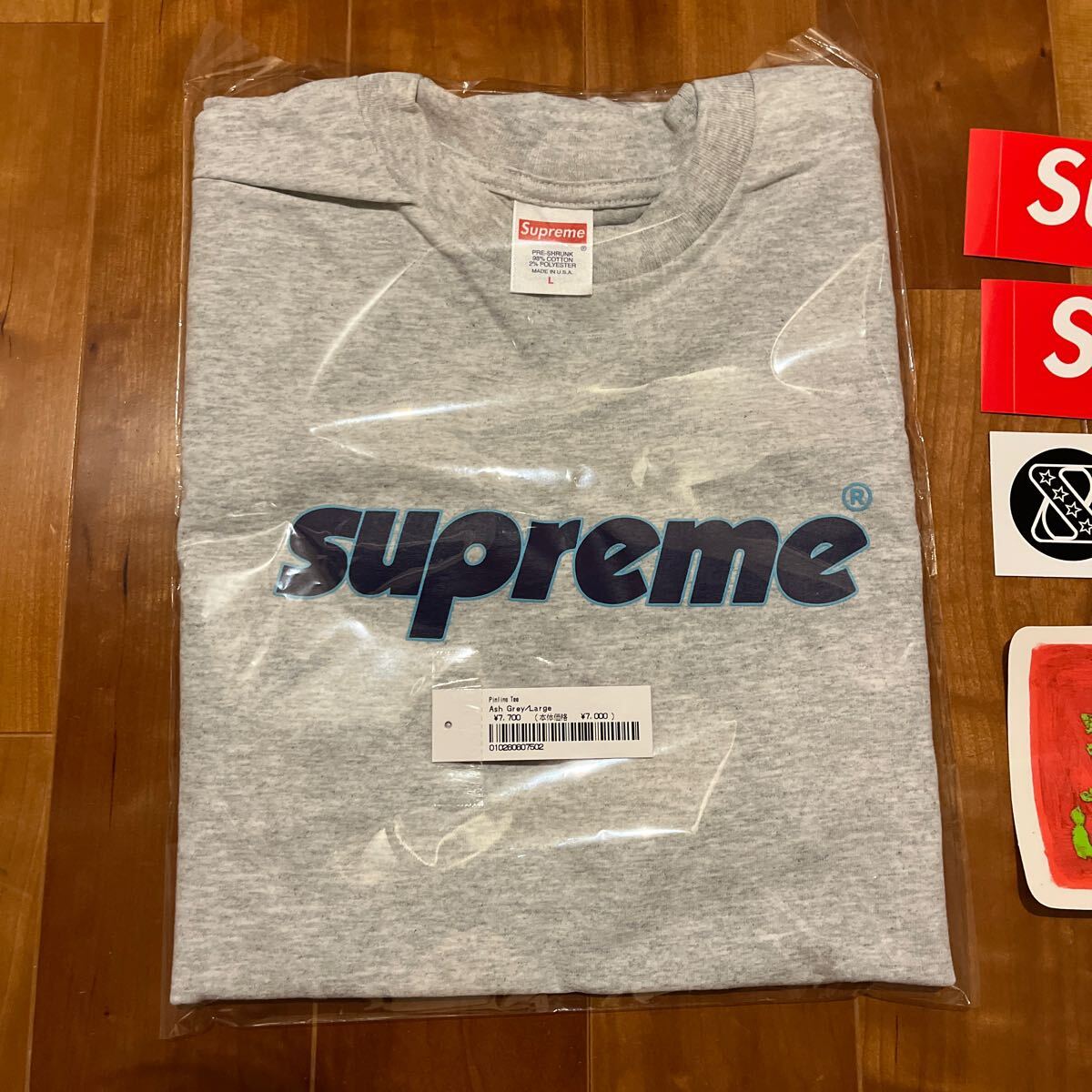 シュプリーム Tシャツ Lサイズ　グレー　supreme_画像1