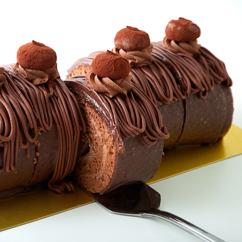 チョコレートケーキ チョコケーキ ロールケーキ チョコロールケーキ クーベルチュールチョコレート 生クリーム 大きい サイズ 濃厚 誕生日_画像8