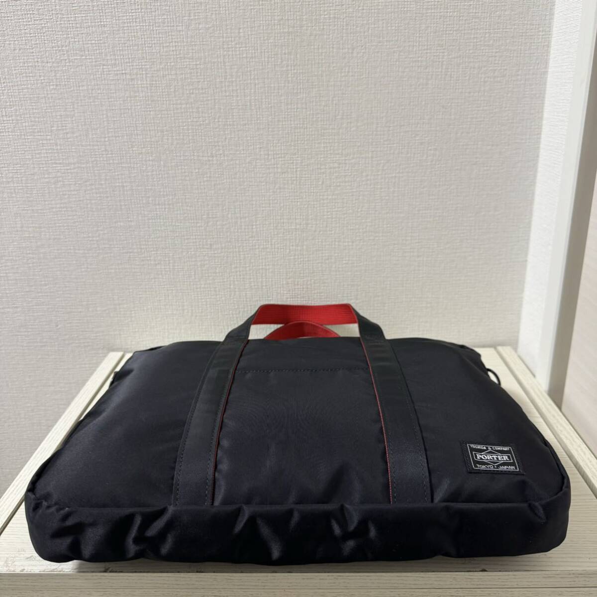 [ as good as new ]PORTER L-fine× ILS Porter L fine 2way briefcase black black business bag 