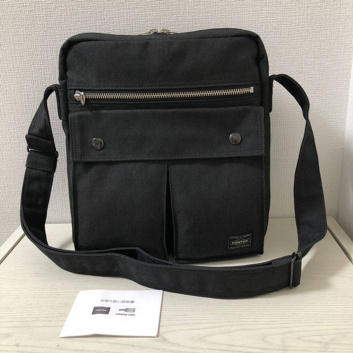 【大幅値下げ】【新品同様】定価37,400円　PORTER ポーター スモーキー SMOKY ショルダーバッグ 592-06368 ブラック　黒_画像1