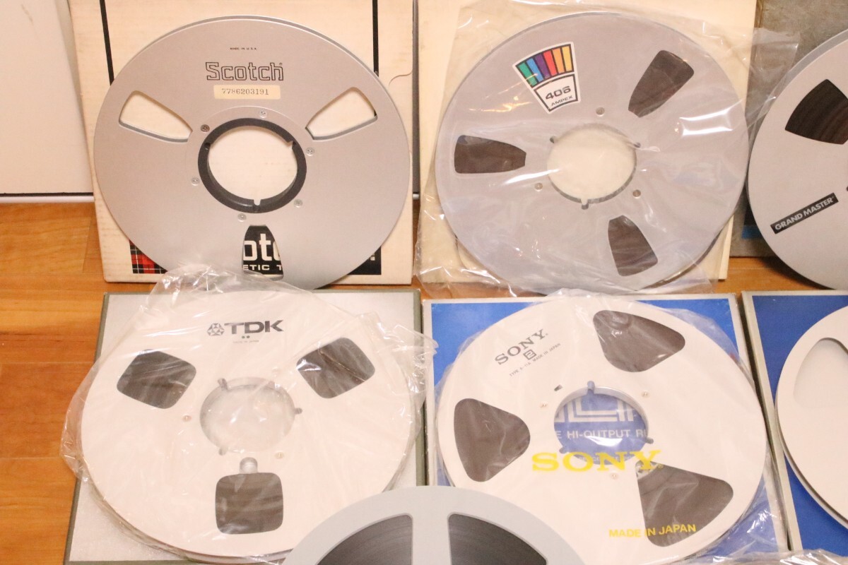 【8本セット】10号 オープンリールテープ メタルリール maxell Scotch SONY TDK AMPEXの画像2