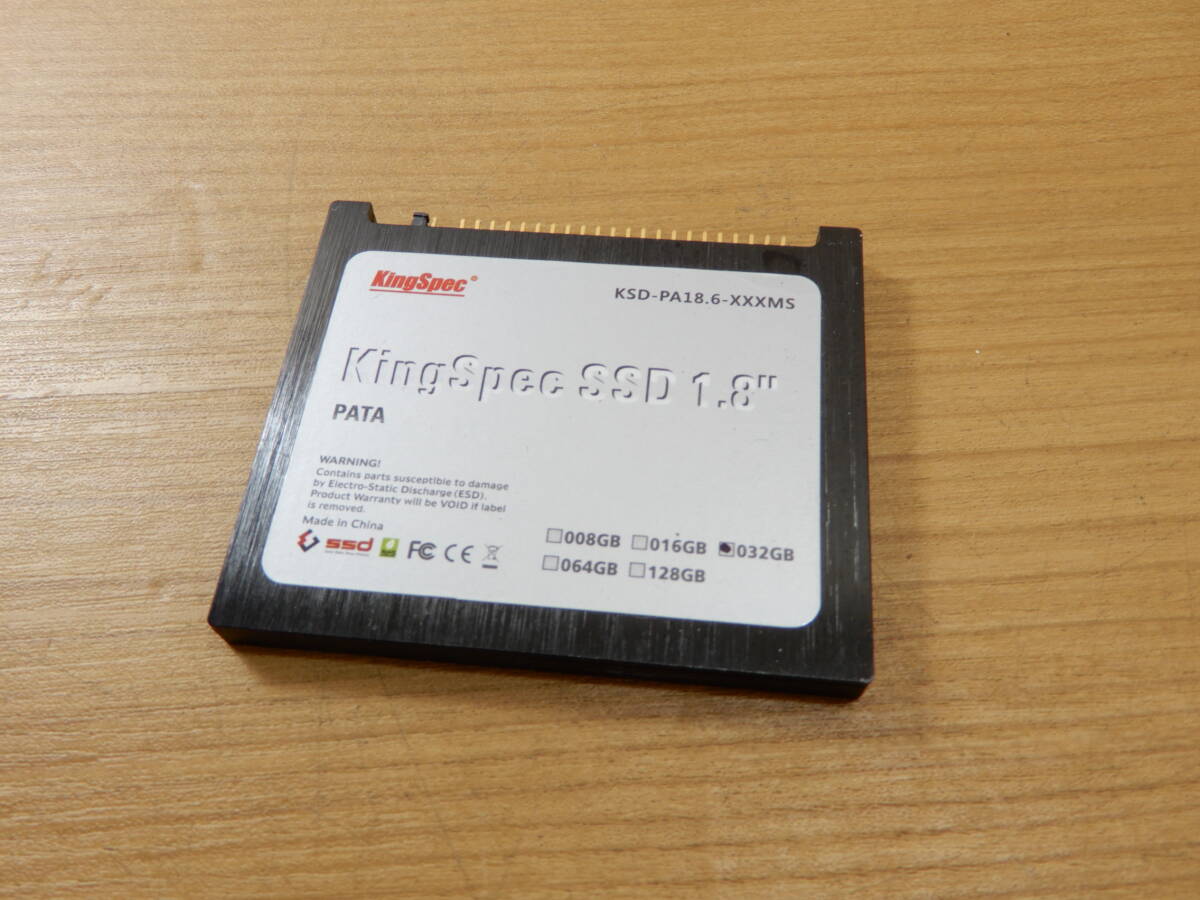 Y0467★\1～KingSpec　PC周辺機器　SSD 1.8　32GB_画像1