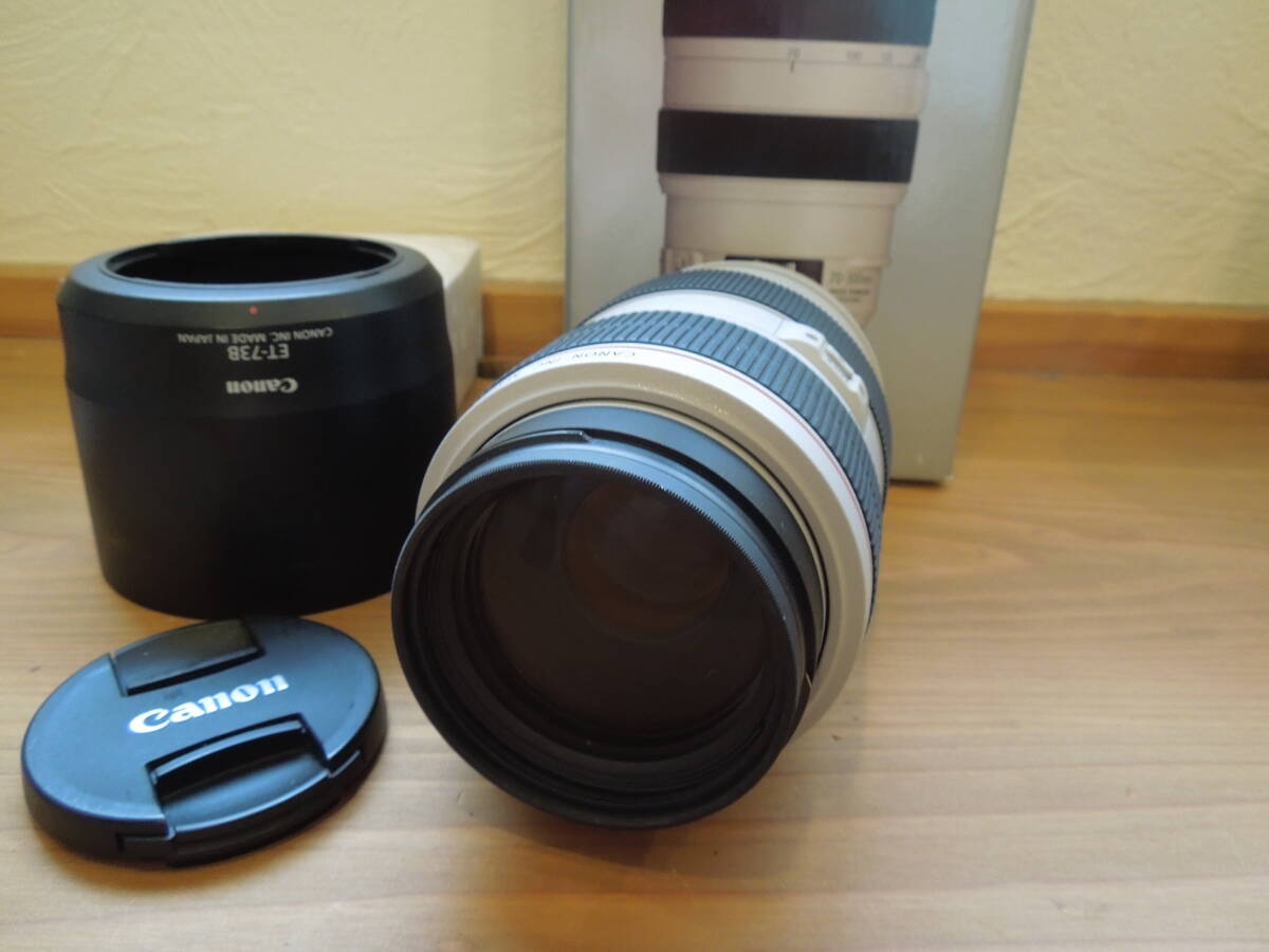 【美品】Canon キャノン EF 70-300 f/4-5.6L IS USM EF70-300 F4-5.6 L IS USM 元箱付属の画像3