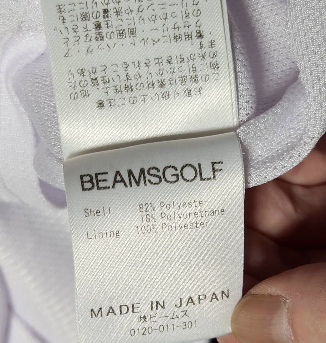 BEAMS GOLFビームスゴルフ モックネックシャツ 半袖シャツ 裏地付き メンズ M_画像10