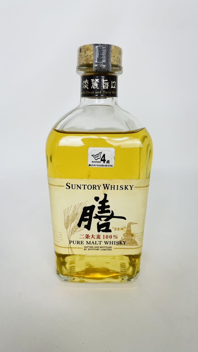 SUNTORY サントリー ウイスキー 膳 ZEN 二条大麦100% 淡麗旨口 ピュアモルト 640ml 40% 【未開栓】_画像1